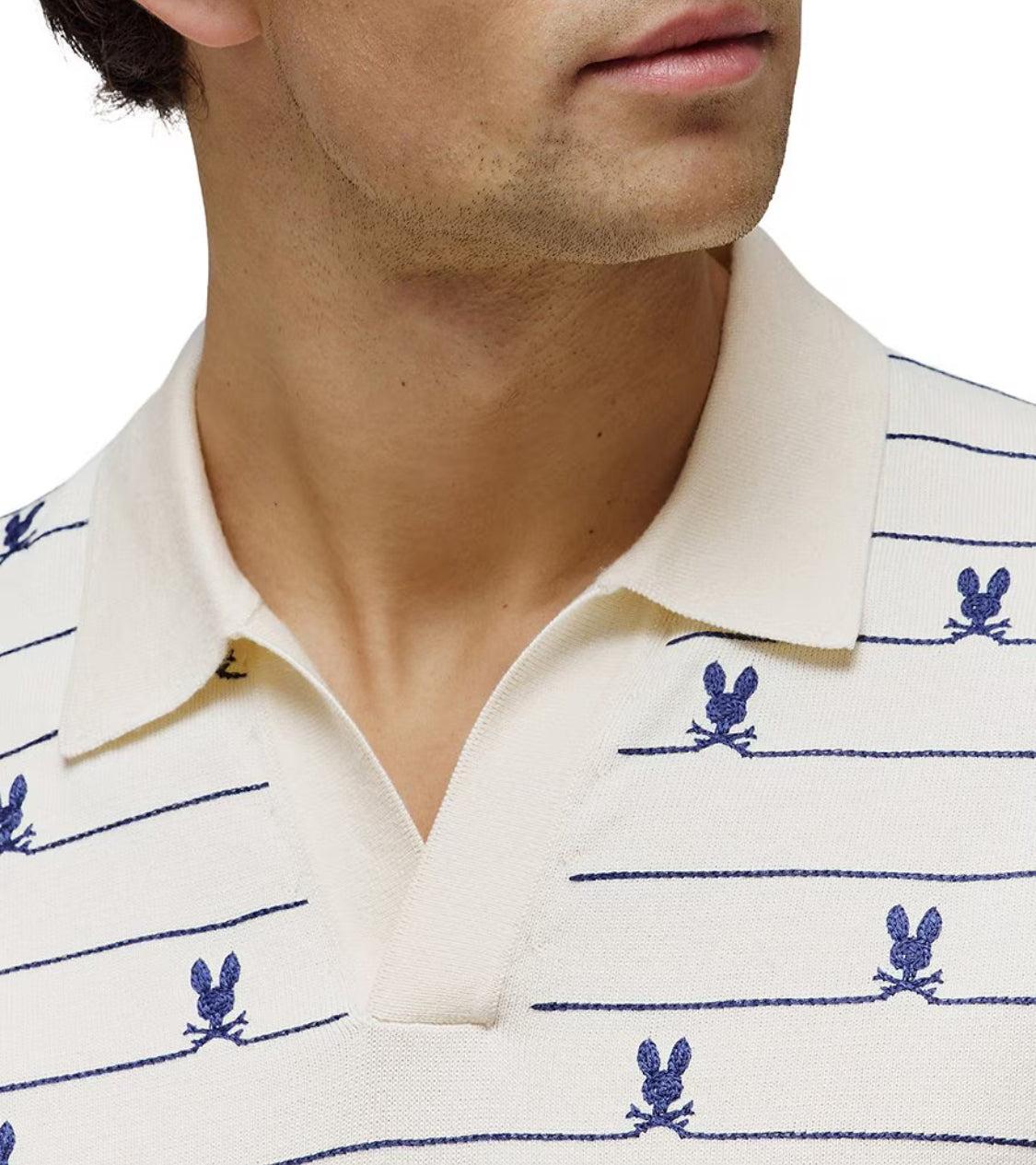 PSYCHO BUNNY - Marvin Johnny Collar Polo