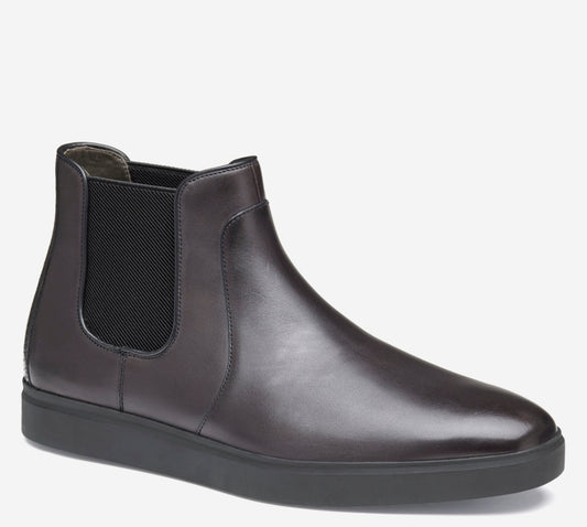 JOHNSTON & MURPHY - Brody Chelsea Boot in Black Hand Stained