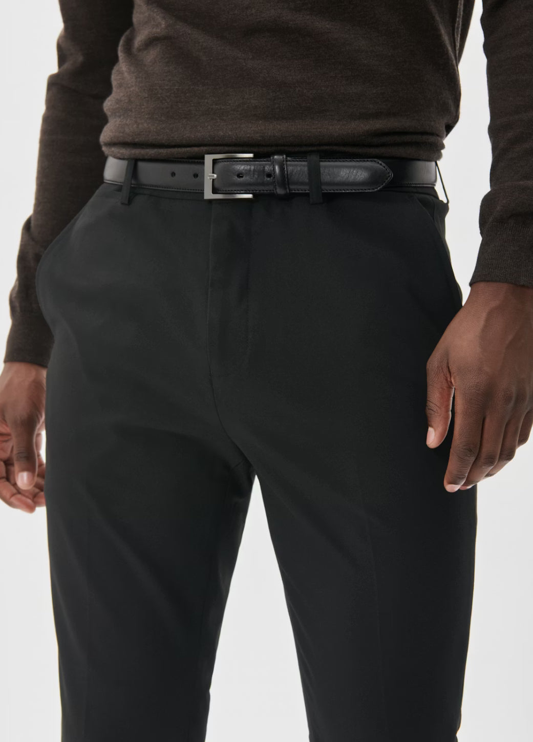 MATINIQUE - Frank Formal Stitch Leather Belt