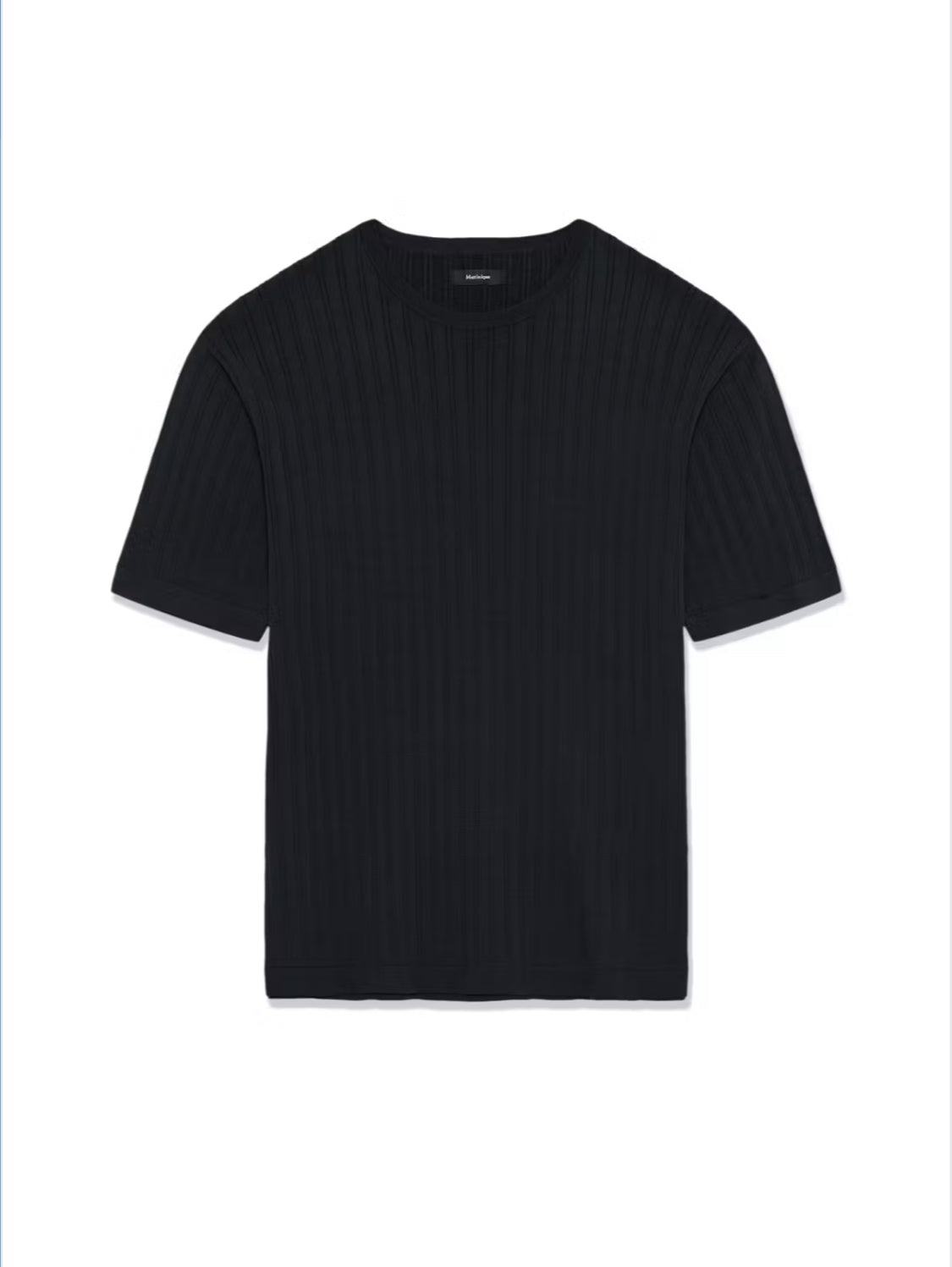 MATINIQUE - Trivolt Knit T-Shirt in Dark Navy