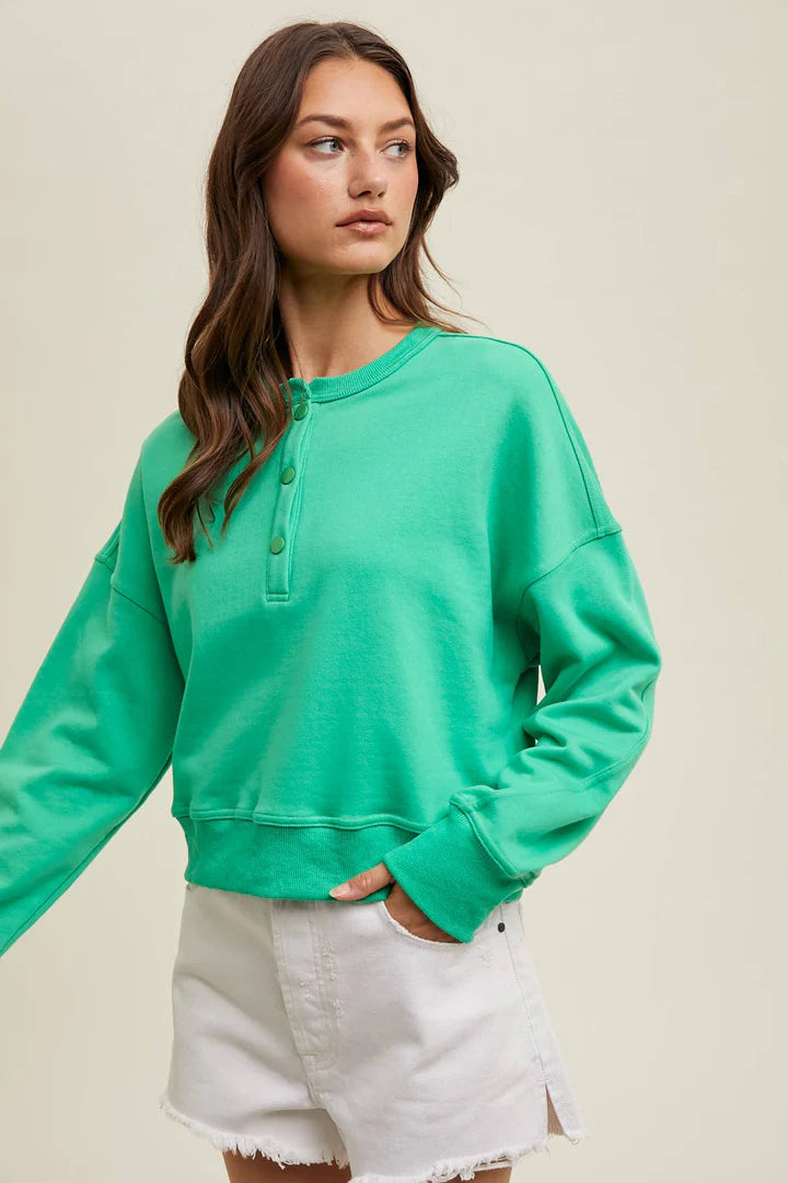 Wishlist Apparel - Relaxed Henley Pullover