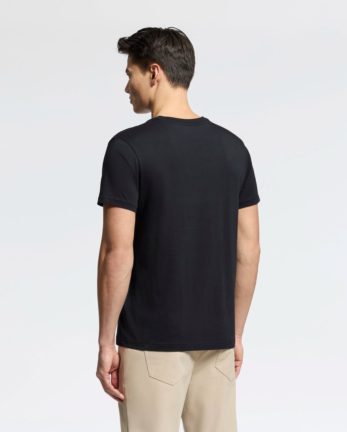 PSYCHO BUNNY - Classic V Neck Tee in Black