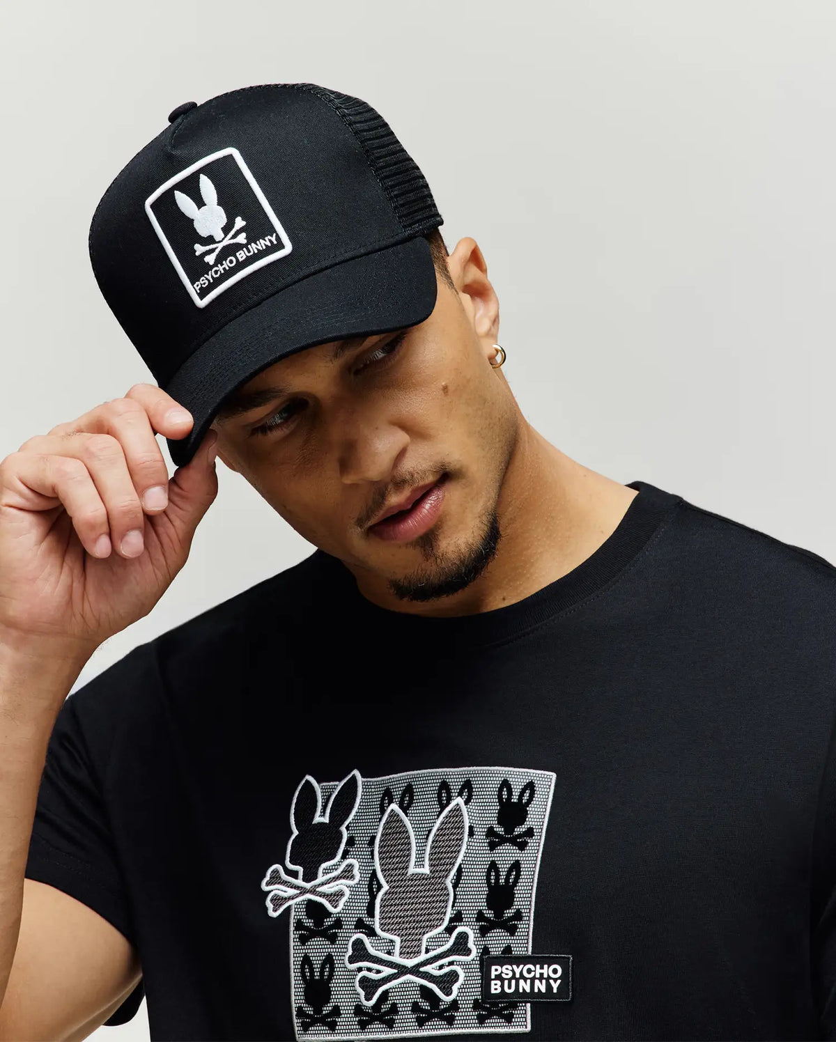 PSYCHO BUNNY - Adamo Bunny Trucker Cap