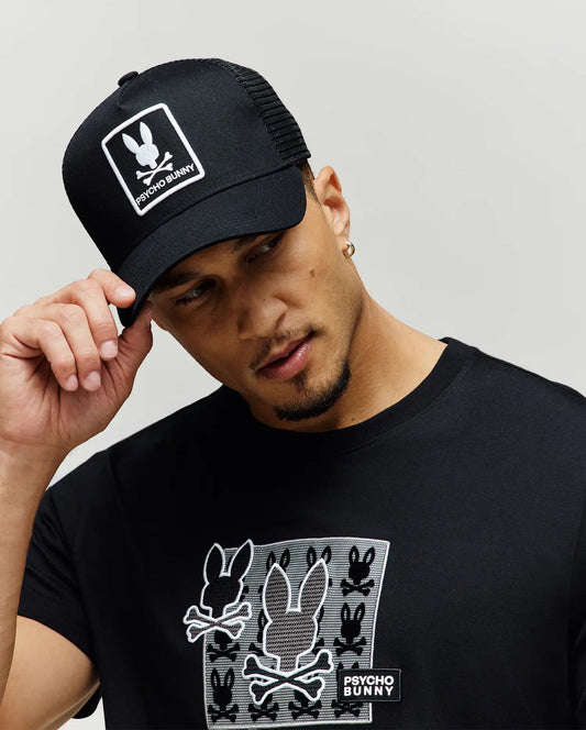 PSYCHO BUNNY - Adamo Bunny Trucker Cap