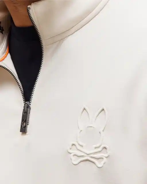 PSYCHO BUNNY - Nev 1/4 Zip Sweatshirt in Pristine