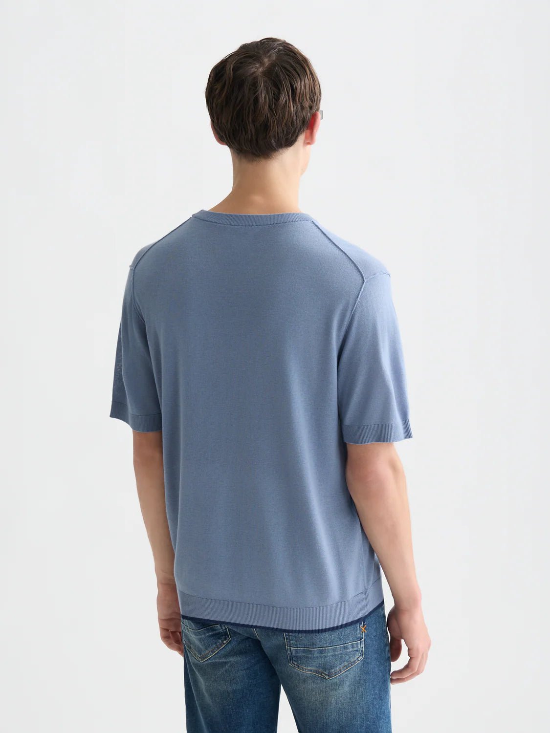 SCOTCH & SODA - Knitted Relaxed Fit T-Shirt in Infinity