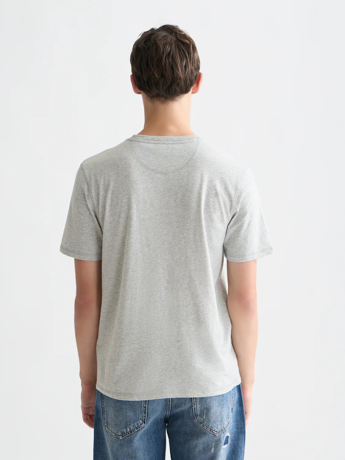 SCOTCH & SODA - Melange Regular Fit T-Shirt in Grey Heather