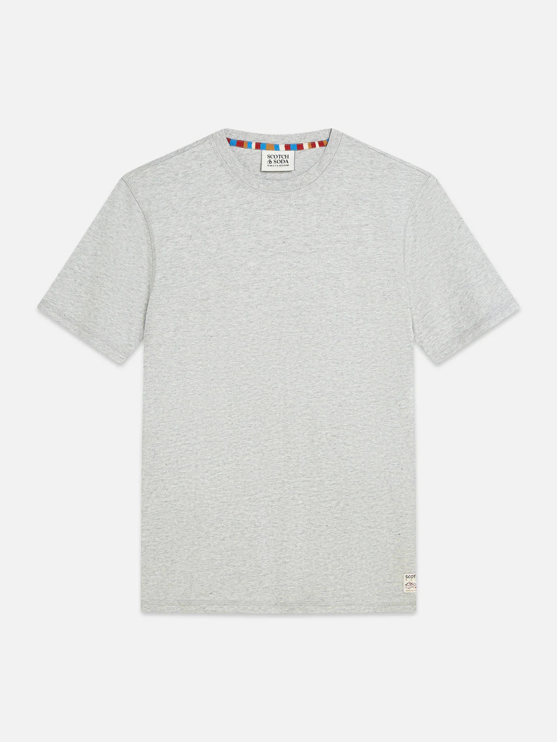 SCOTCH & SODA - Melange Regular Fit T-Shirt in Grey Heather