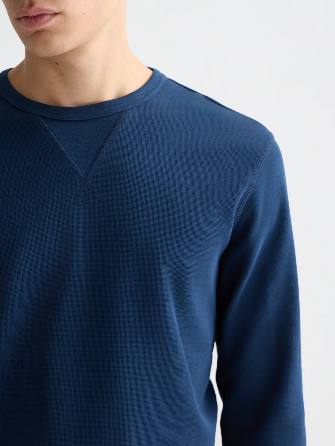 SCOTCH & SODA - Waffle Regular Fit Long Sleeve T-Shirt