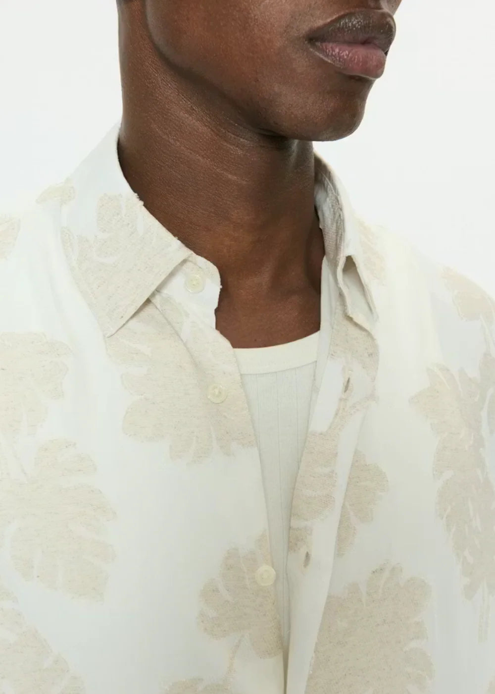 MATINIQUE - Klampo Short Sleeve Shirt in Fog