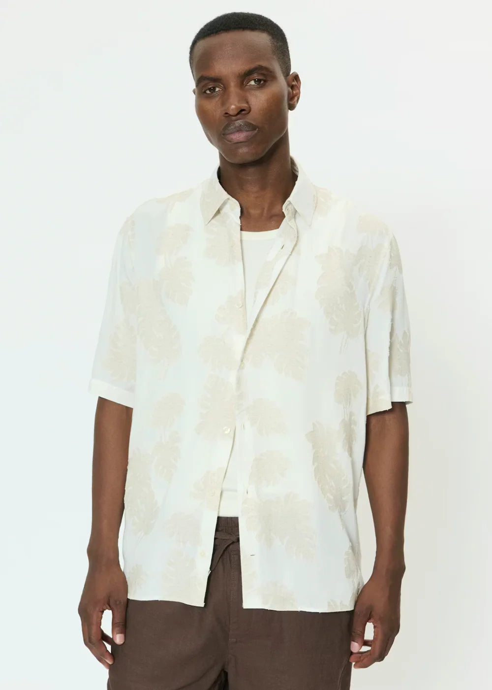 MATINIQUE - Klampo Short Sleeve Shirt in Fog