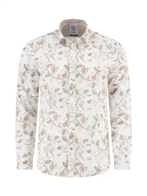 A FISH NAMED FRED - Shirt Birdy Blooms Sand