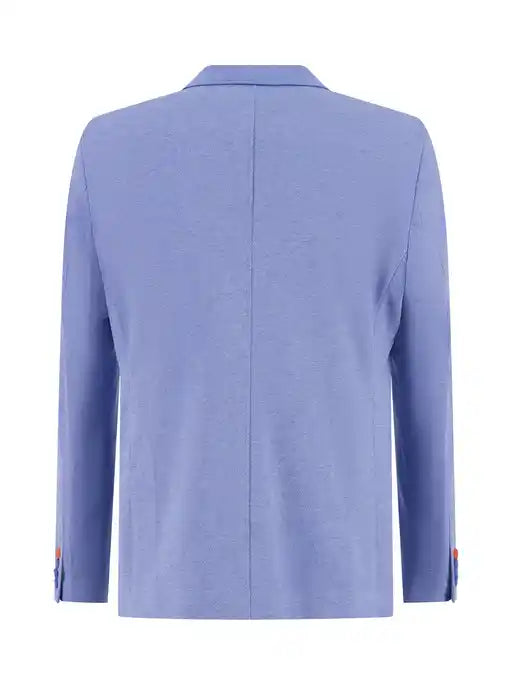 A FISH NAMED FRED - Blazer Pique in Jeans Blue