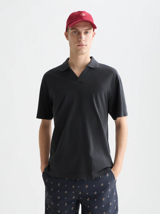 SCOTCH & SODA - 3 Crosses Pique Relaxed Fit Garment Dyed Polo