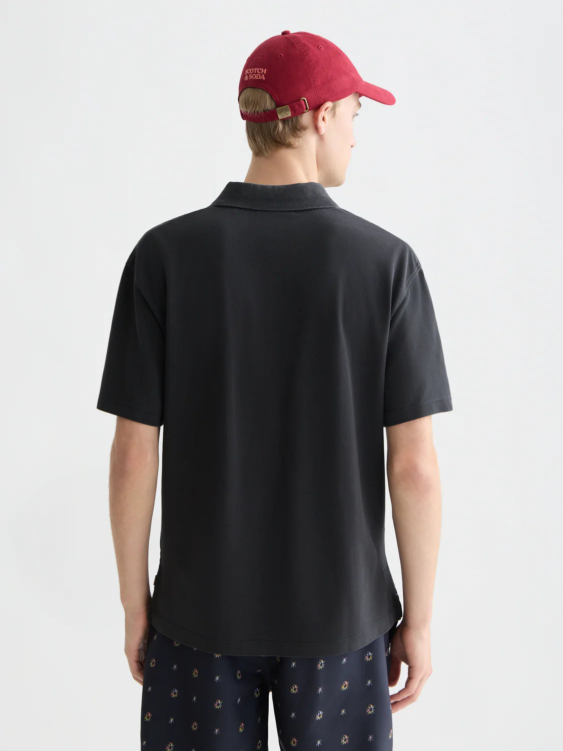 SCOTCH & SODA - 3 Crosses Pique Relaxed Fit Garment Dyed Polo