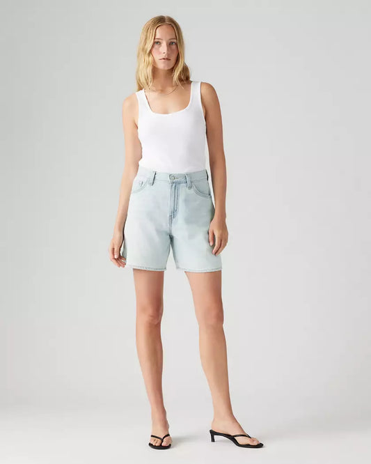 Levi’s - HIGH RISE BAGGY Linen+ Denim Shorts