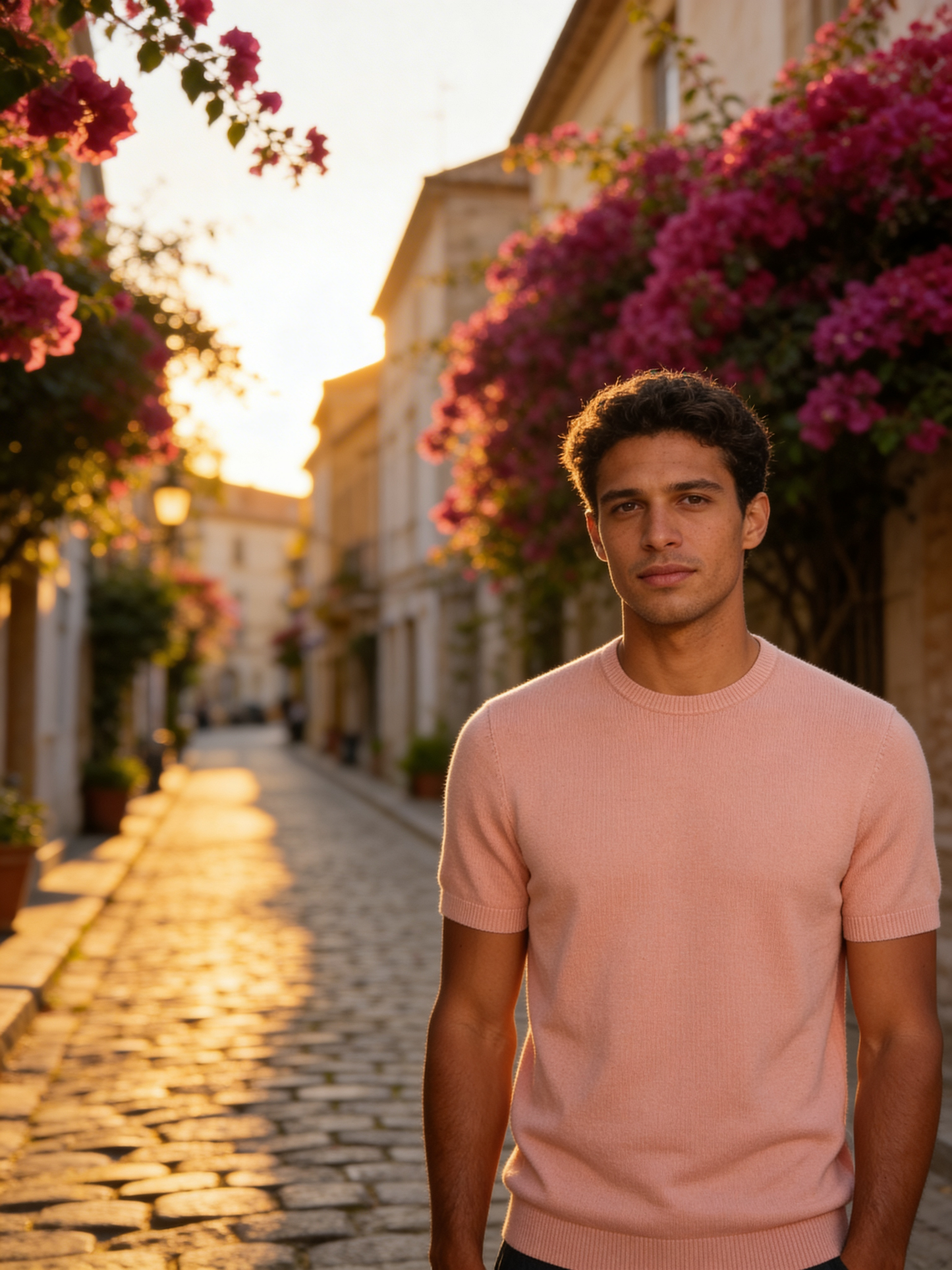 BLUE INDUSTRY - Luxe Knit Tee in Rose