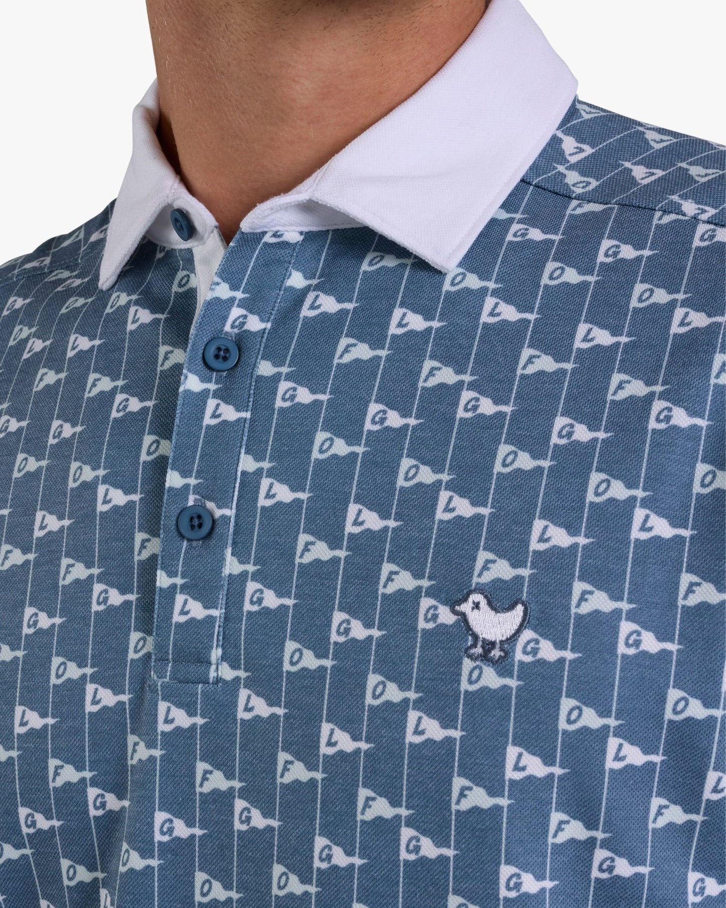 BAD BIRDIE - Pique Performance Polo - Let’s Flag That