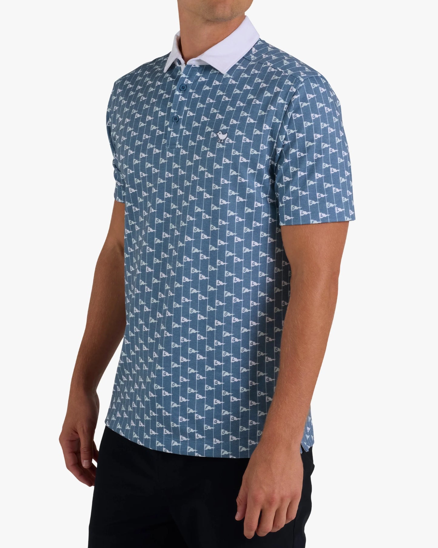BAD BIRDIE - Pique Performance Polo - Let’s Flag That
