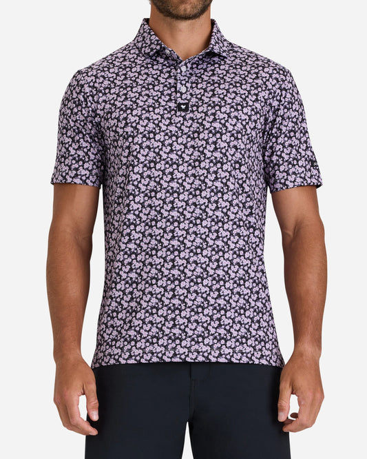 BAD BIRDIE - Garden Gala Purple Sage - Core Performance Polo