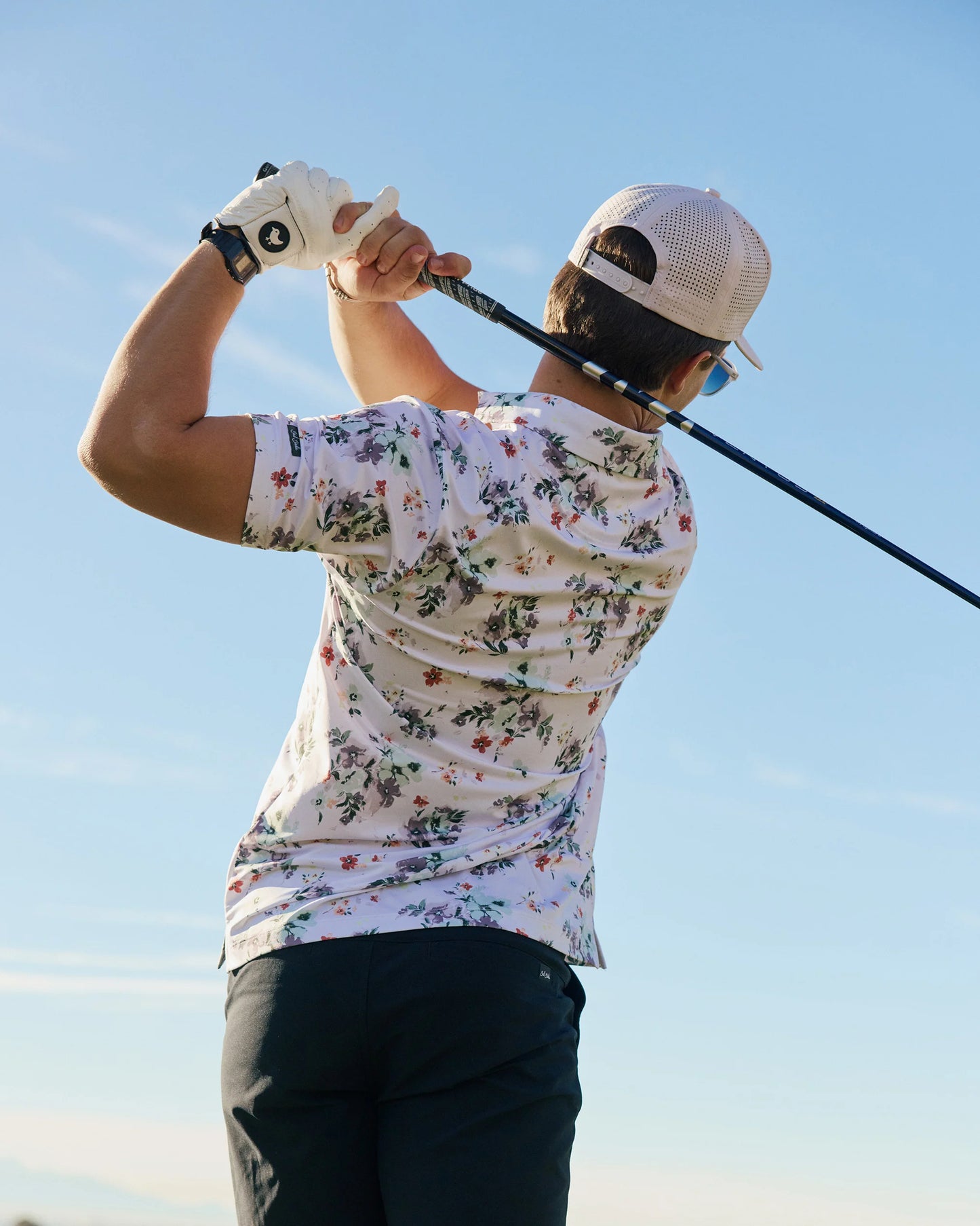 BAD BIRDIE - Don’t Pick The Flowers - Core Performance Polo