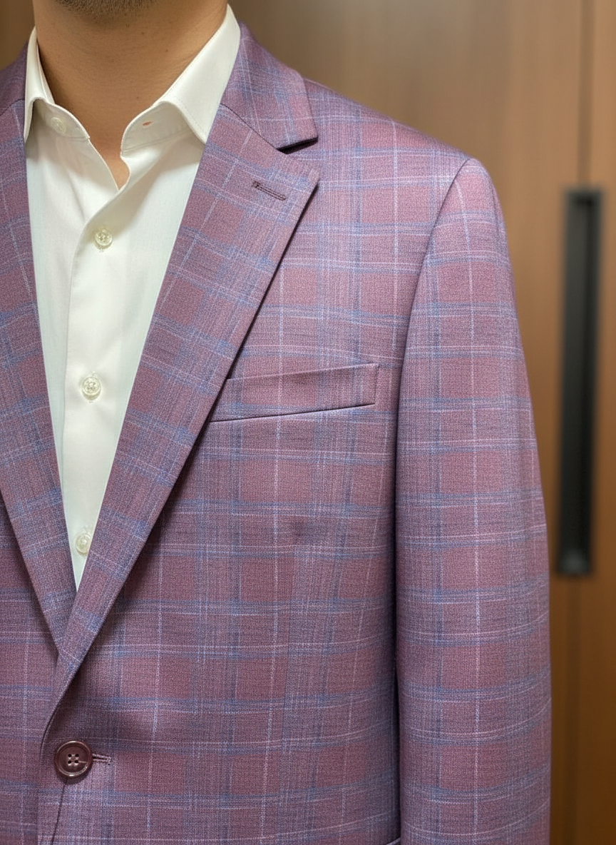 Aristo By Paul Betenly - Balia Blazer (Rose Blue Plaid)