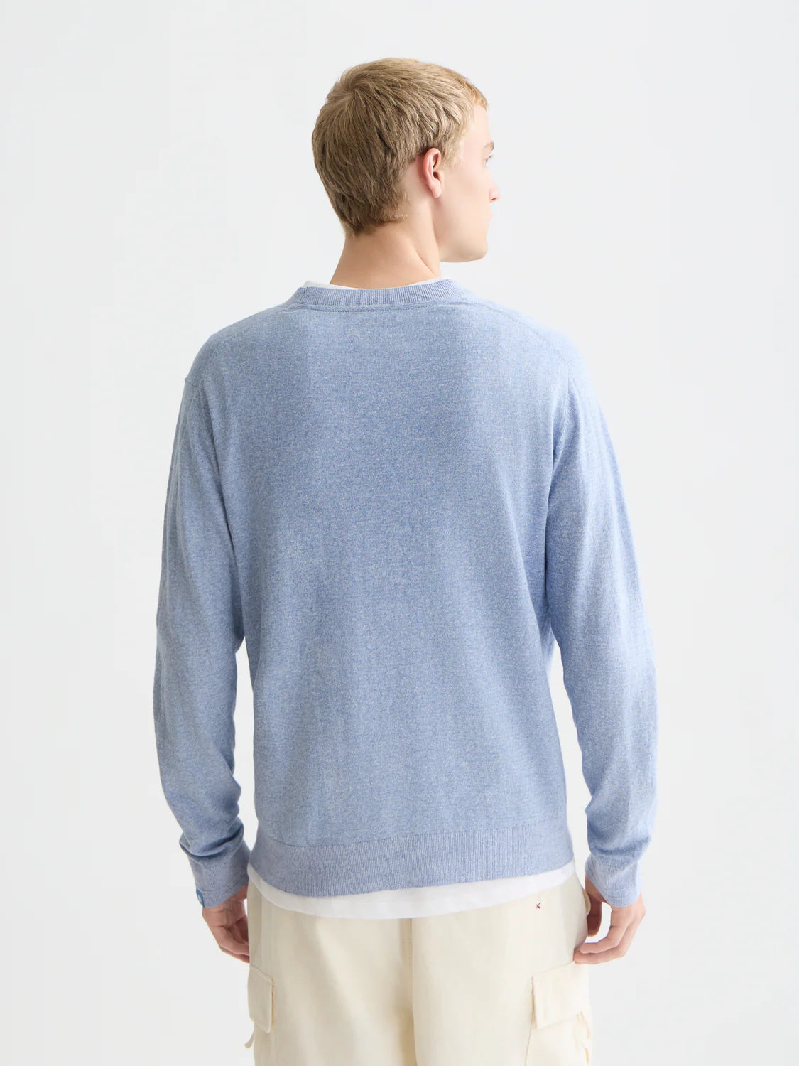 SCOTCH & SODA - Linen Blend Melange Regular Fit Pullover