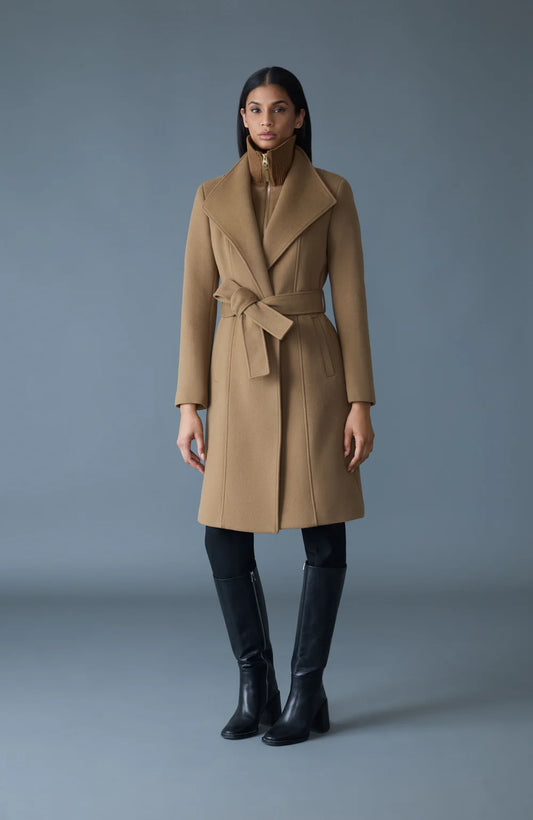 MACKAGE - NORITA 2-in-1 double face wool coat with sash