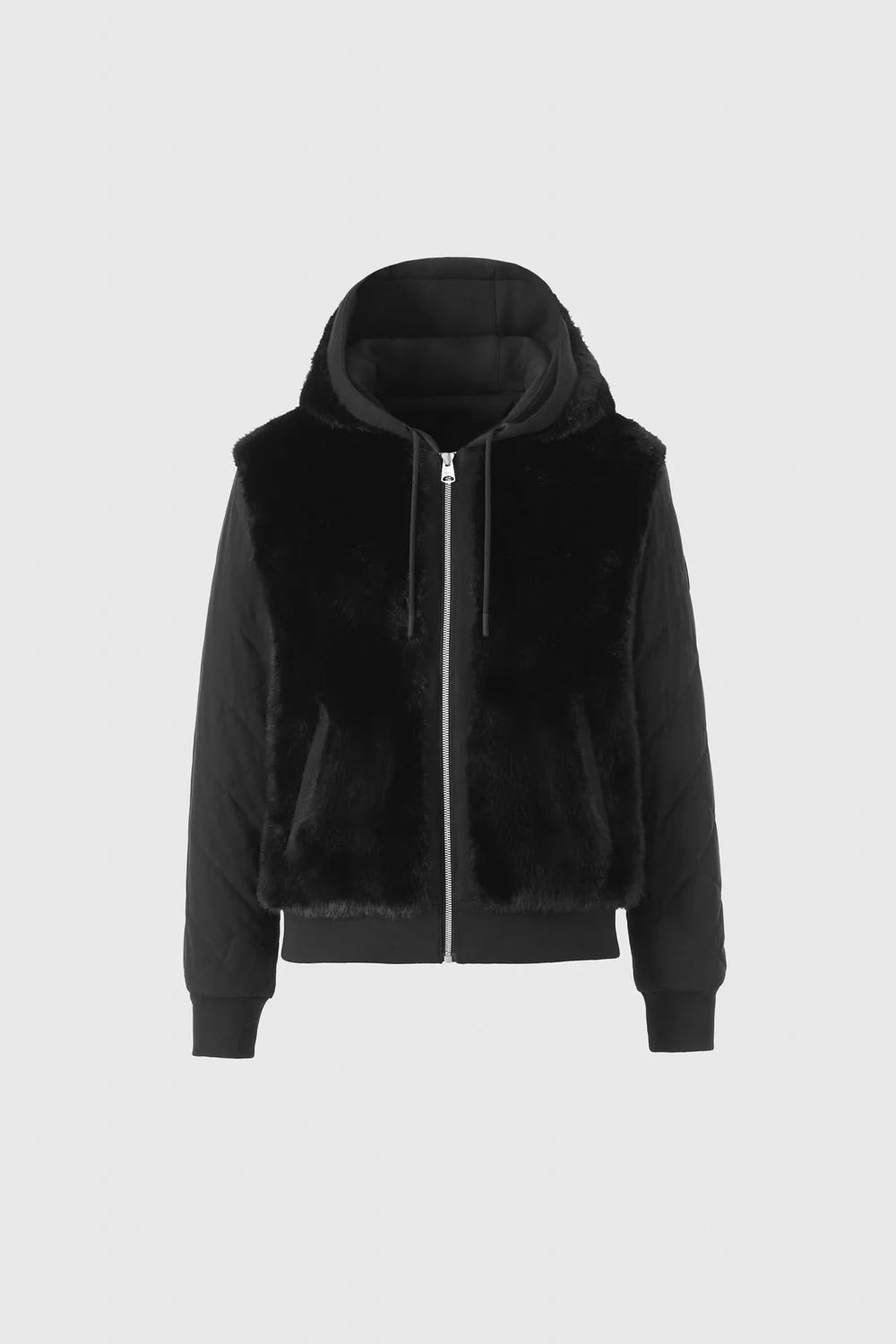 MACKAGE - GWENDAL Reversible Faux Fur Hooded Bomber
