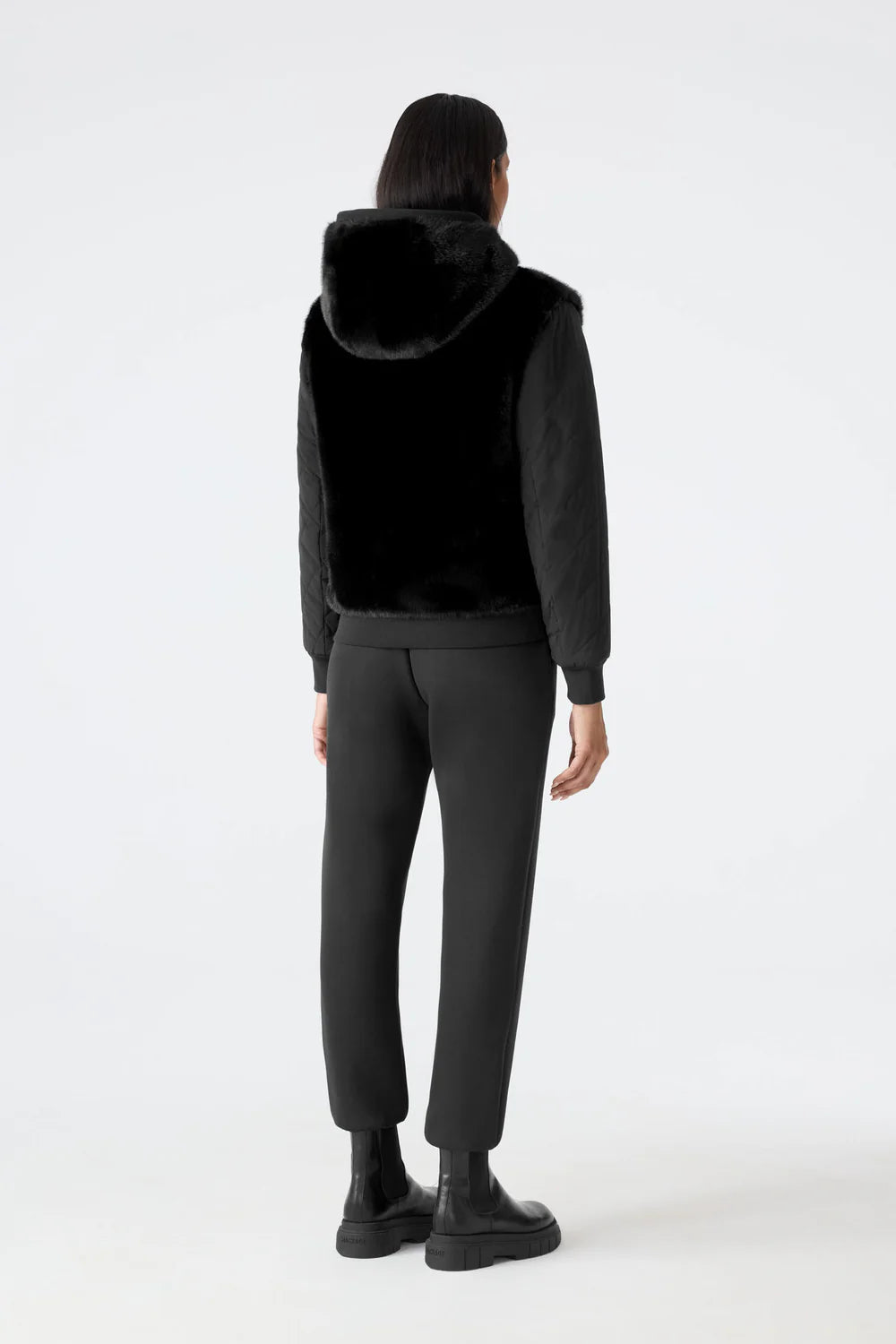 MACKAGE - GWENDAL Reversible Faux Fur Hooded Bomber
