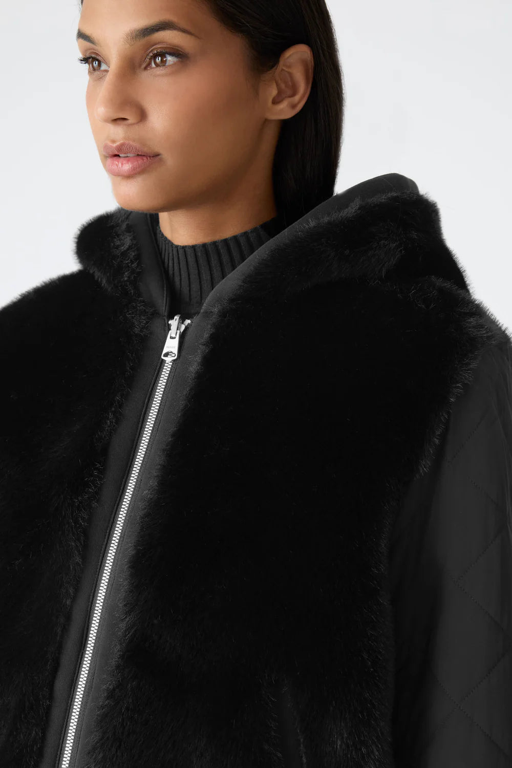 MACKAGE - GWENDAL Reversible Faux Fur Hooded Bomber