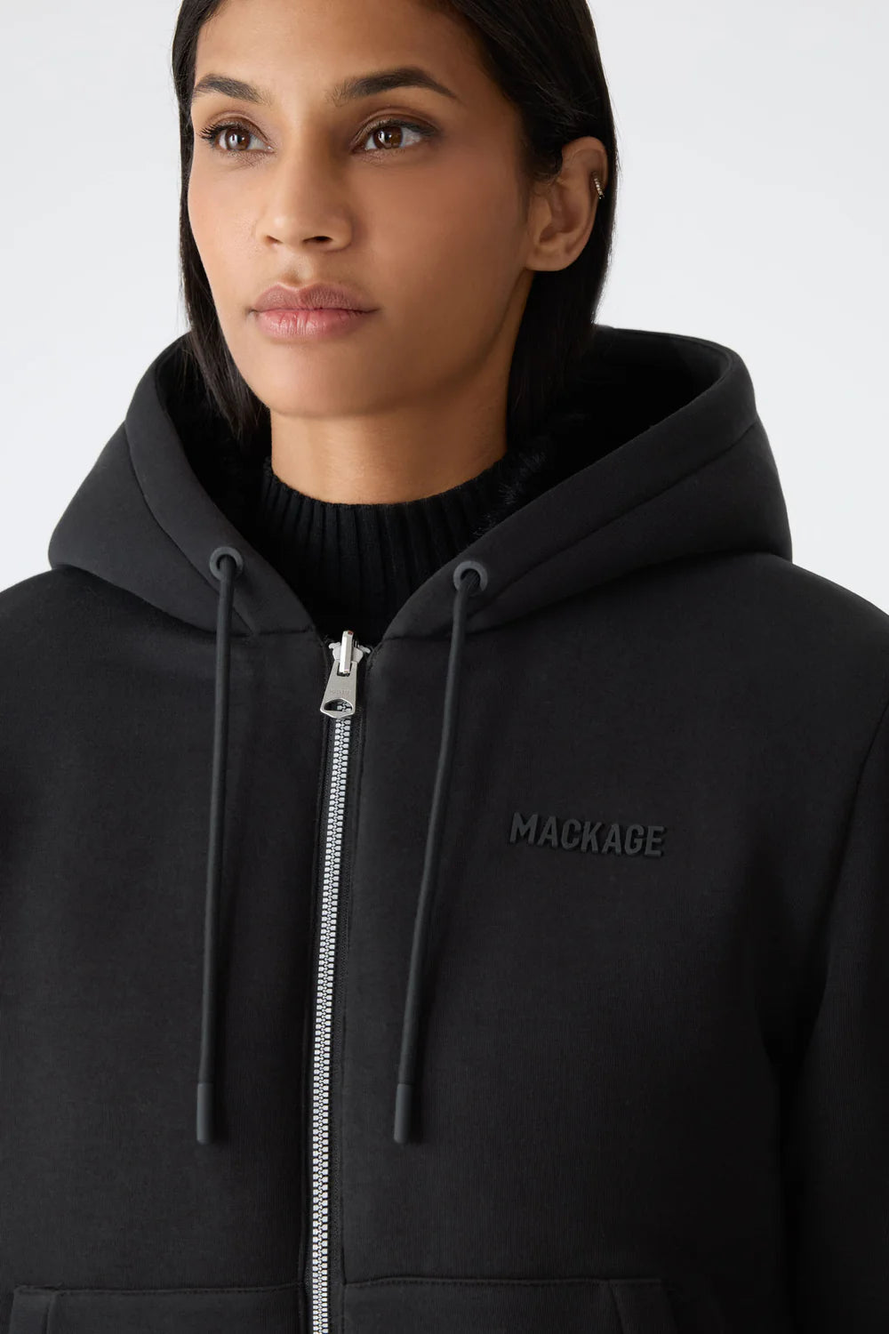 MACKAGE - GWENDAL Reversible Faux Fur Hooded Bomber