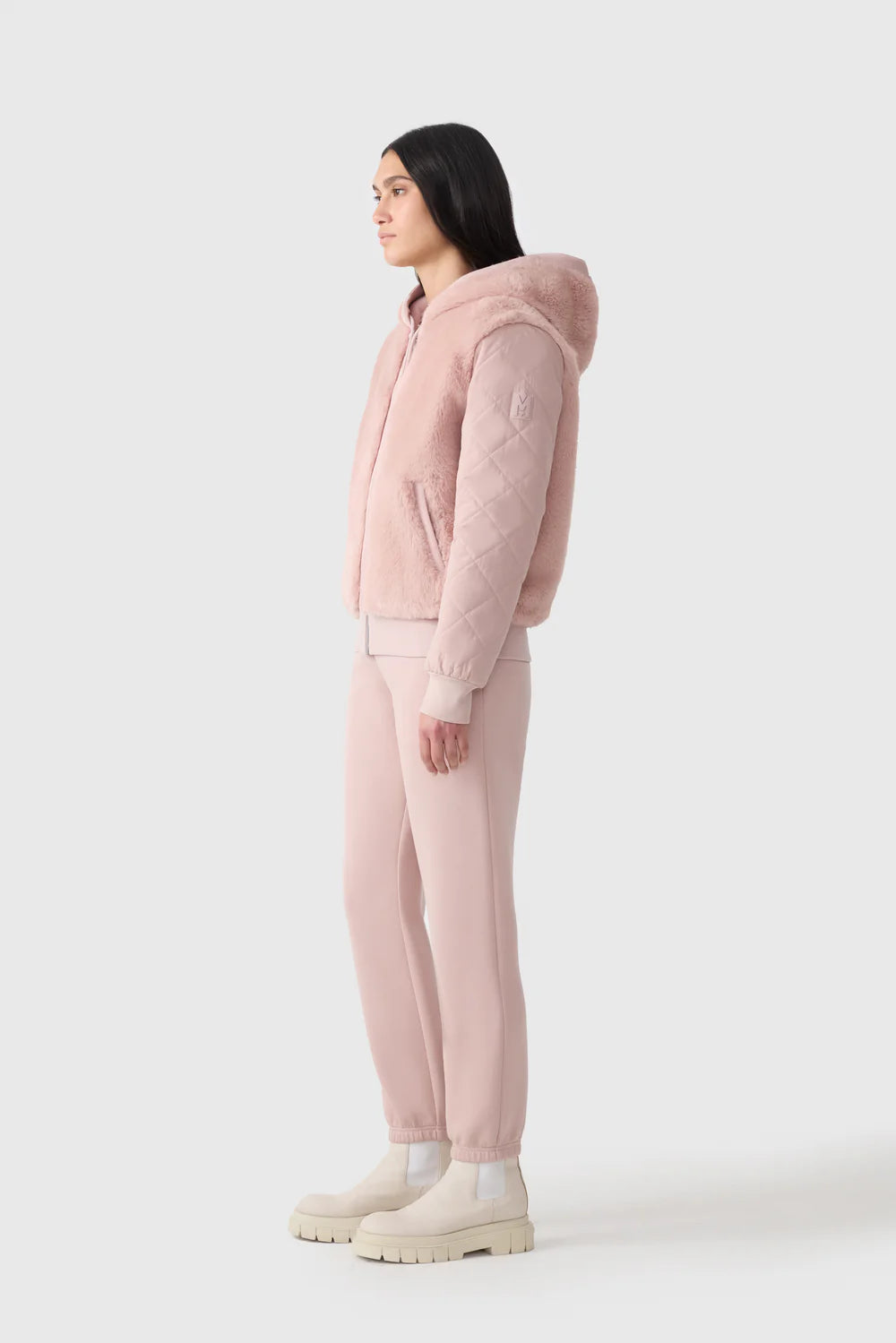 MACKAGE - GWENDAL Reversible Faux Fur Hooded Bomber