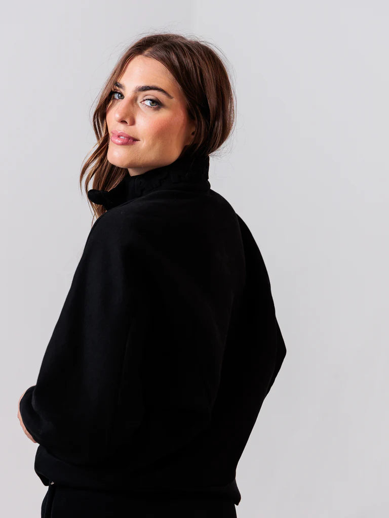 Apres Actif - Embossed Quarter Zip - Black