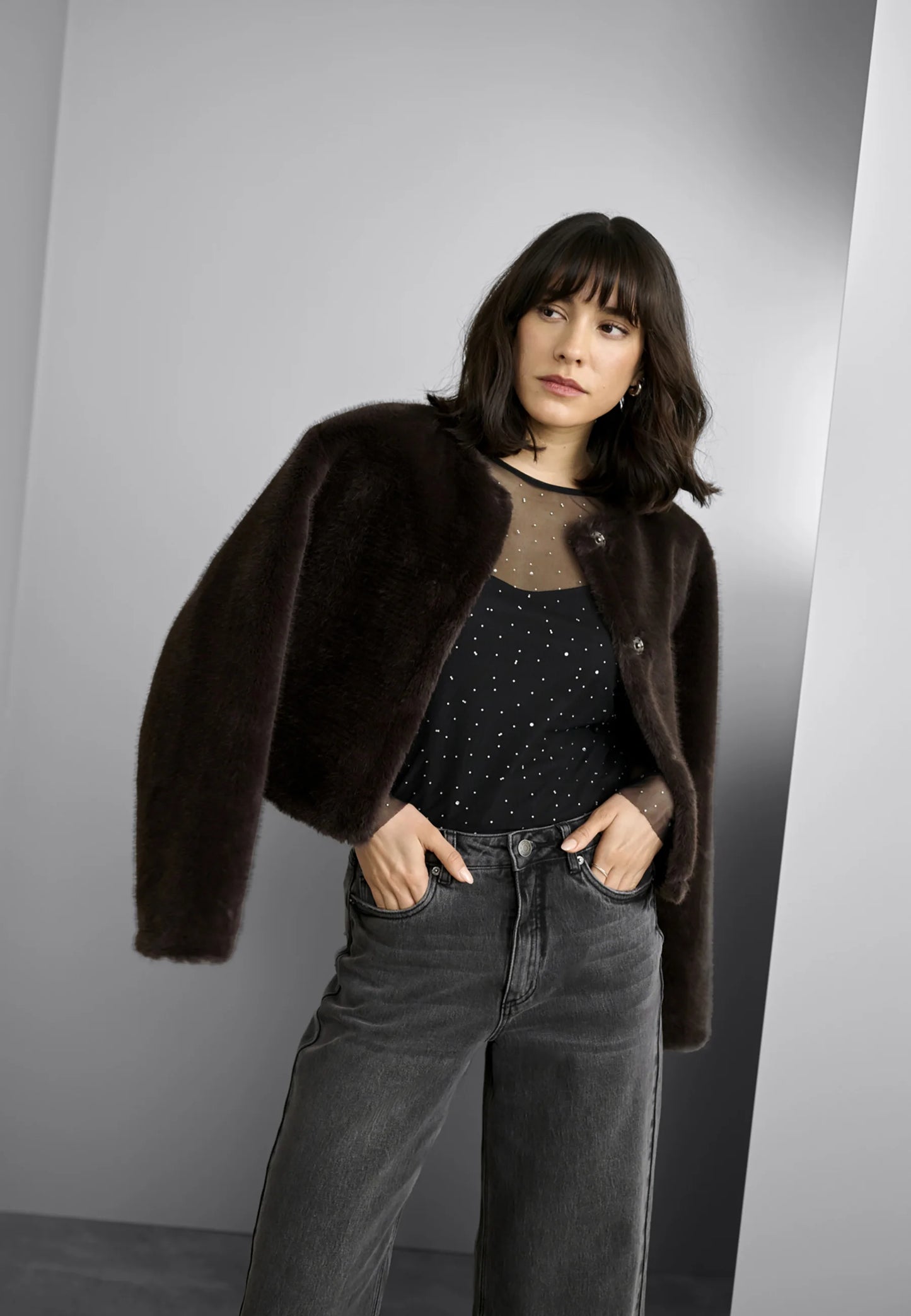 Kaffe - Jemmy Jacket in Black Coffee