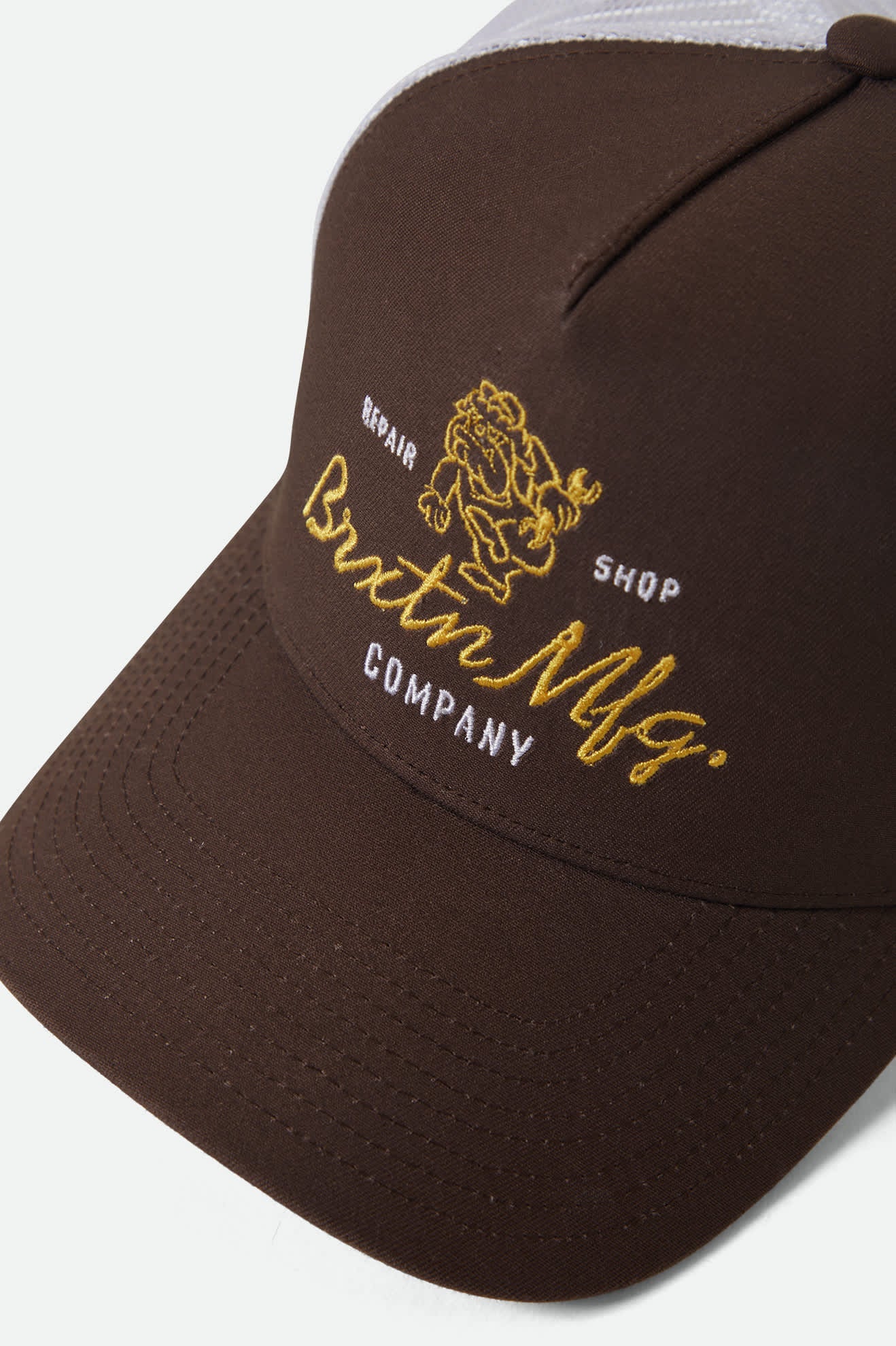 BRIXTON - Tolman Trucker Hat - Pinecone Brown/ White