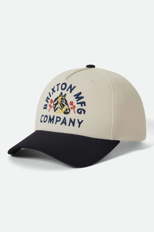 Brixton - Trophy Horse Snapback - Off White/Black