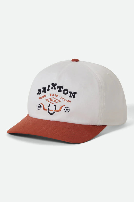 BRIXTON - Beekman MP Snapback - Off White/Rust