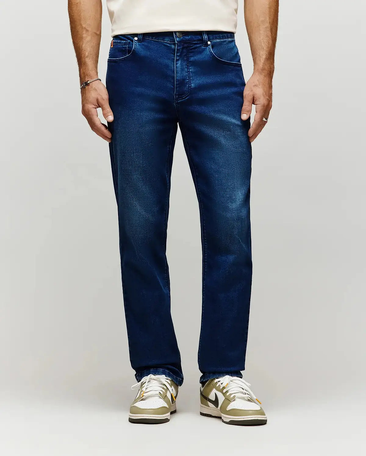 PSYCHO BUNNY - Ace Knit Denim French Terry Medium Wash