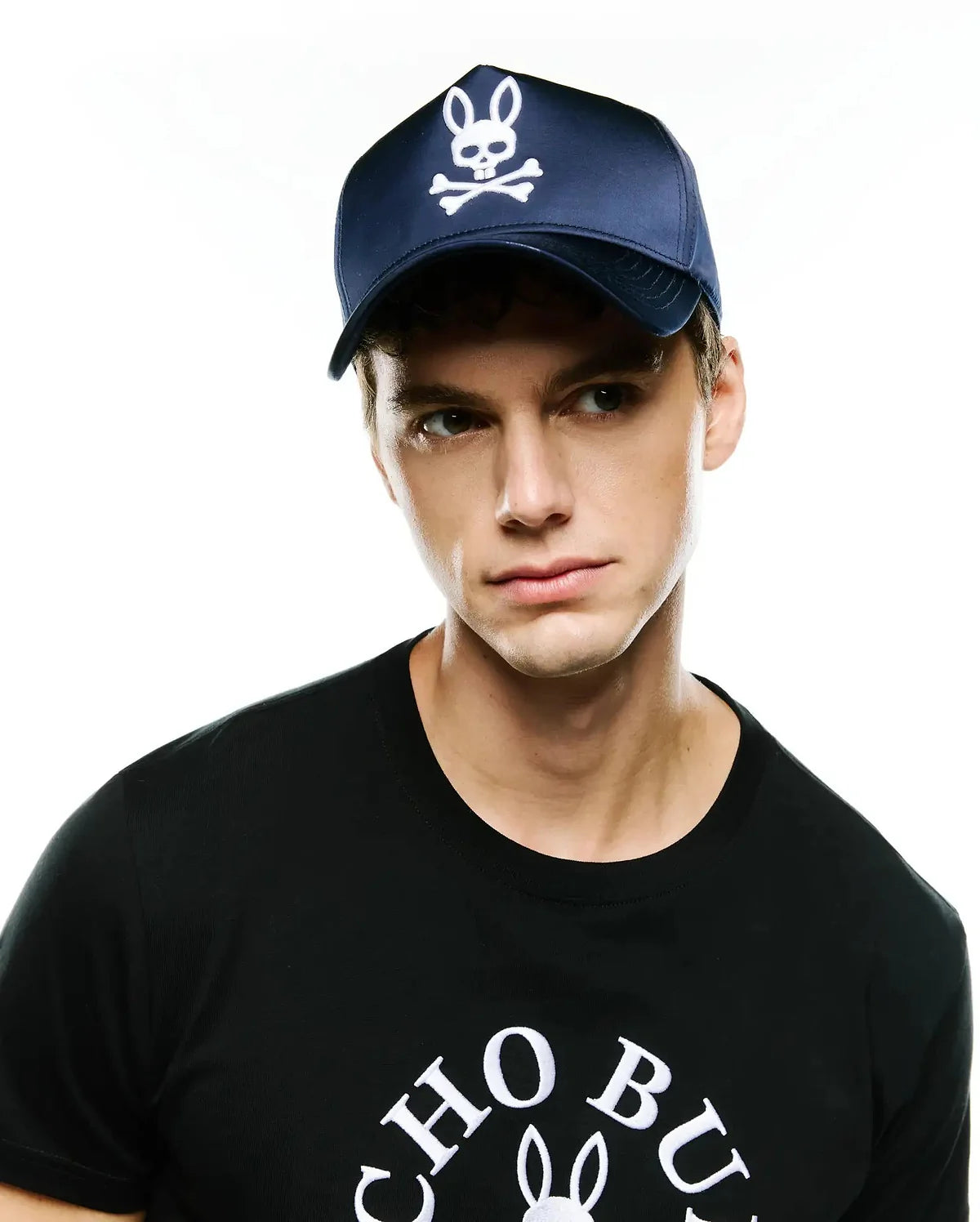 PSYCHO BUNNY - Finnley A-Frame Trucker Cap (Baritone Blue)