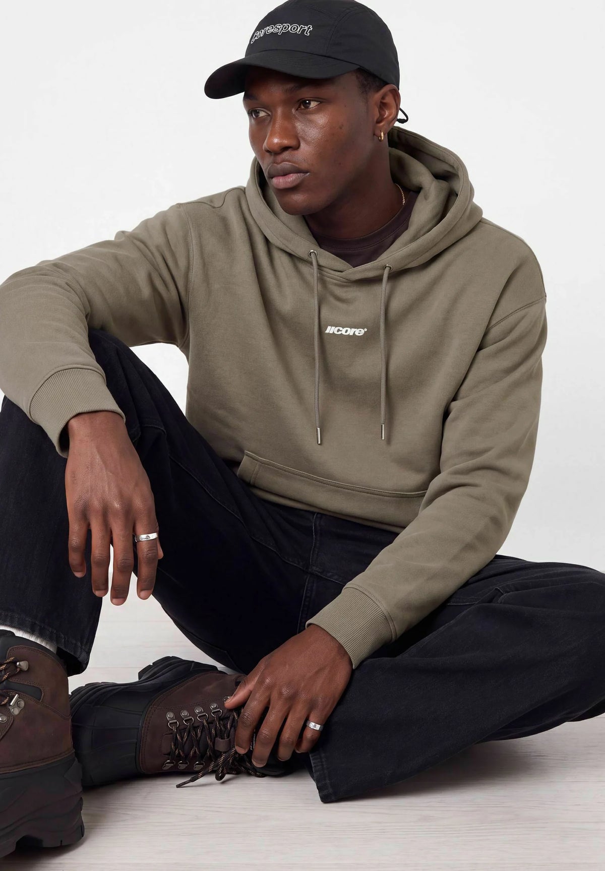 JACK & JONES - JCOCLUB Back Script Sweat Hoodie
