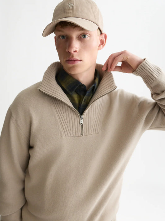 SCOTCH & SODA - Troyer Zip Wool Blend Pullover