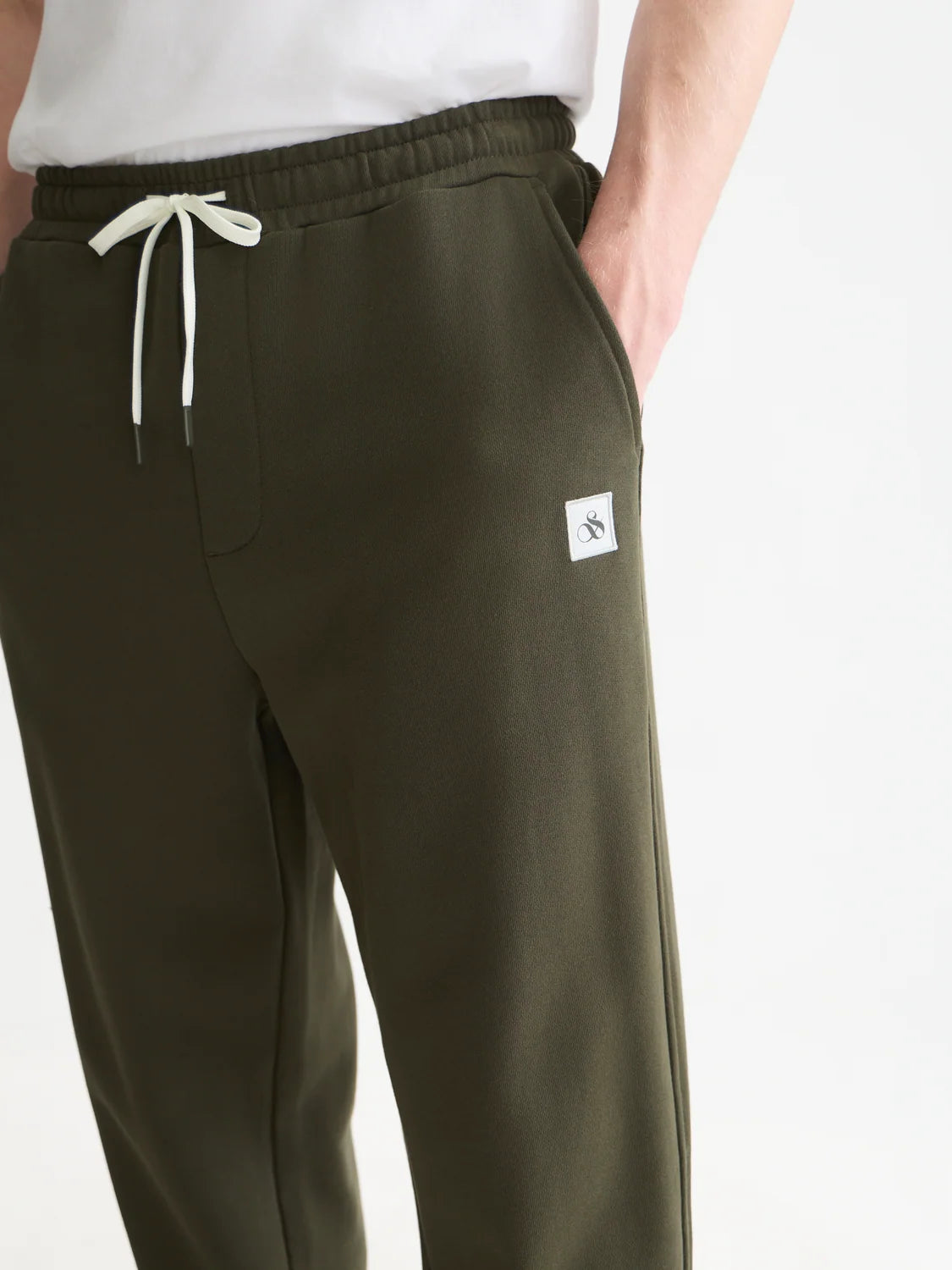 SCOTCH & SODA - Logo Badge Regular Fit Sweatpants in Forrest Green