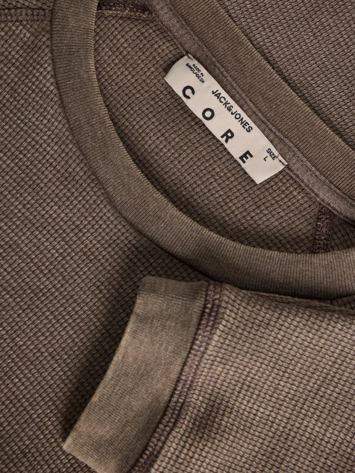 JACK & JONES - JCOGRAVITY Waffle Long Sleeve Tee