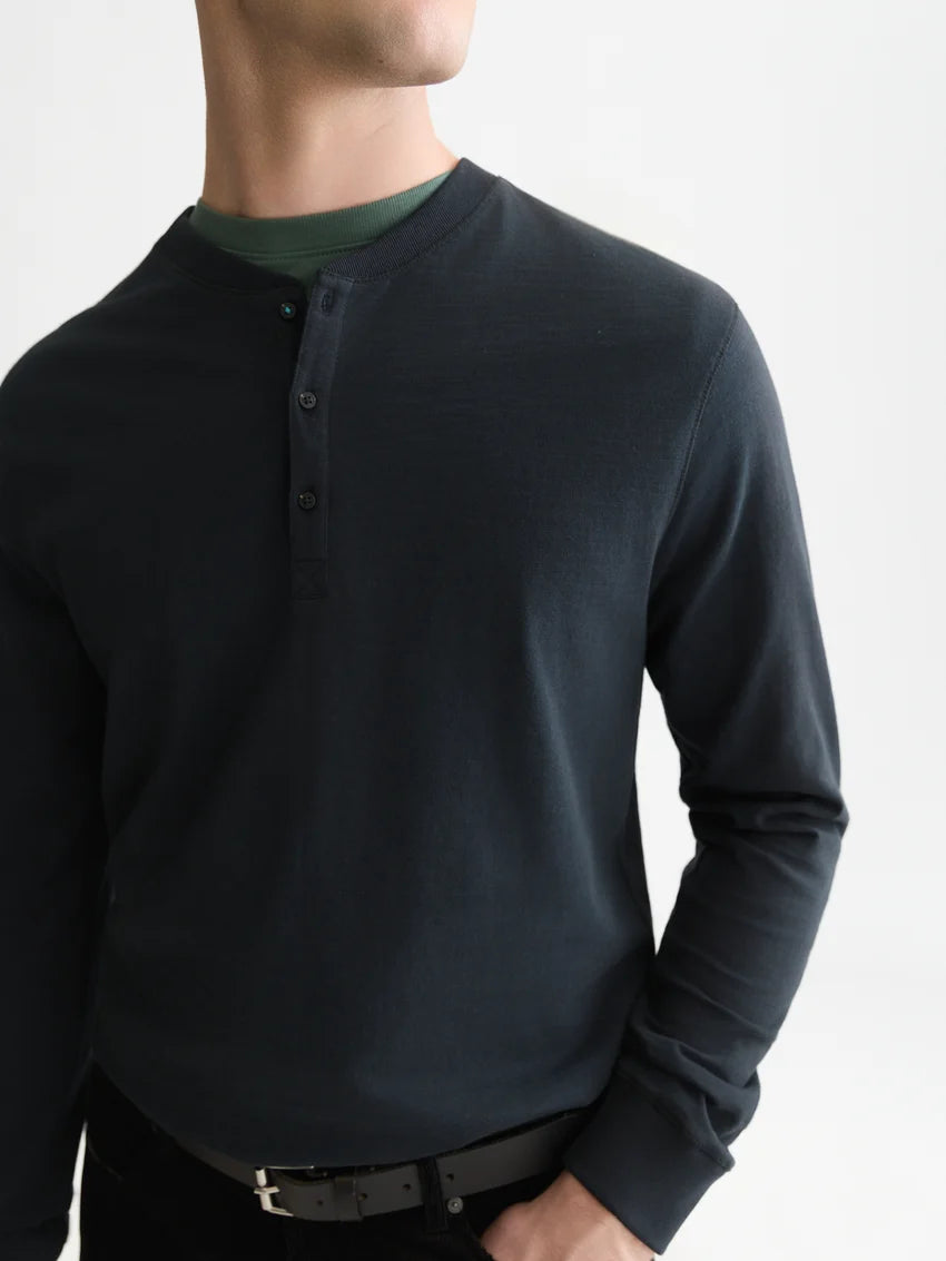 Scotch & Soda - Slub Cotton Henley T-Shirt