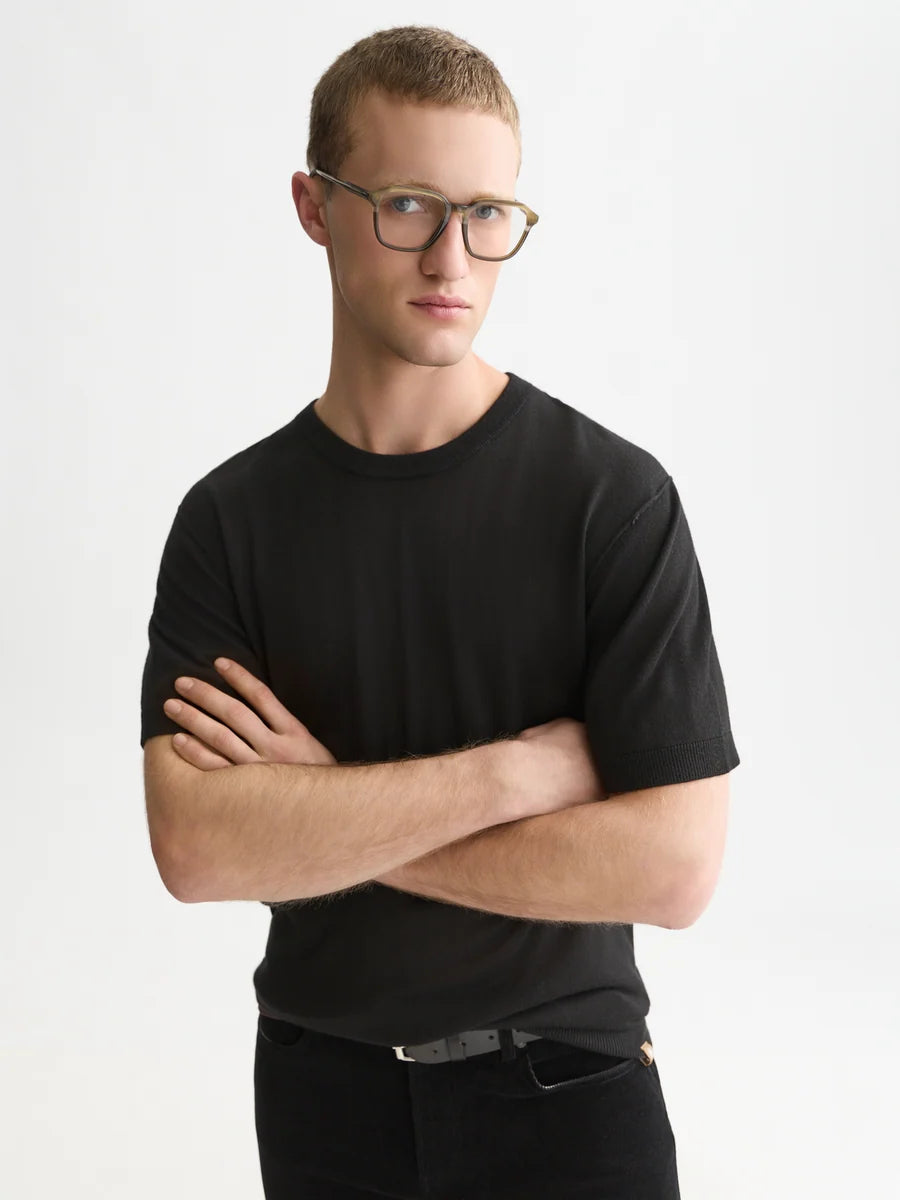 Scotch & Soda - Knitted Relaxed Wool Blend T-Shirt