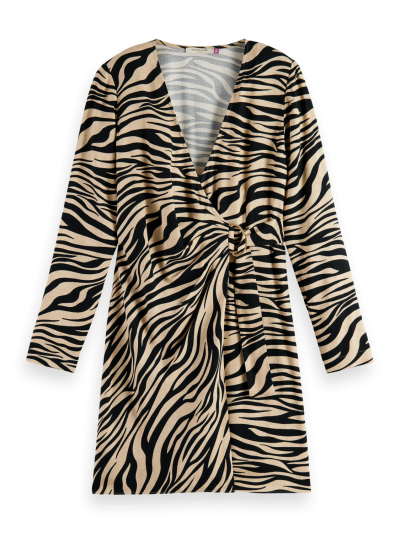 Scotch & Soda - Wrap Dress with Drape Detail