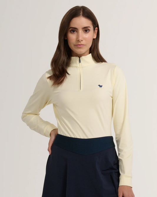 Bad Birdie - Pear Sorbet Quarter Zip