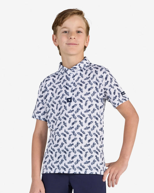 BAD BIRDIE - Youth Polo - Caddie by Day