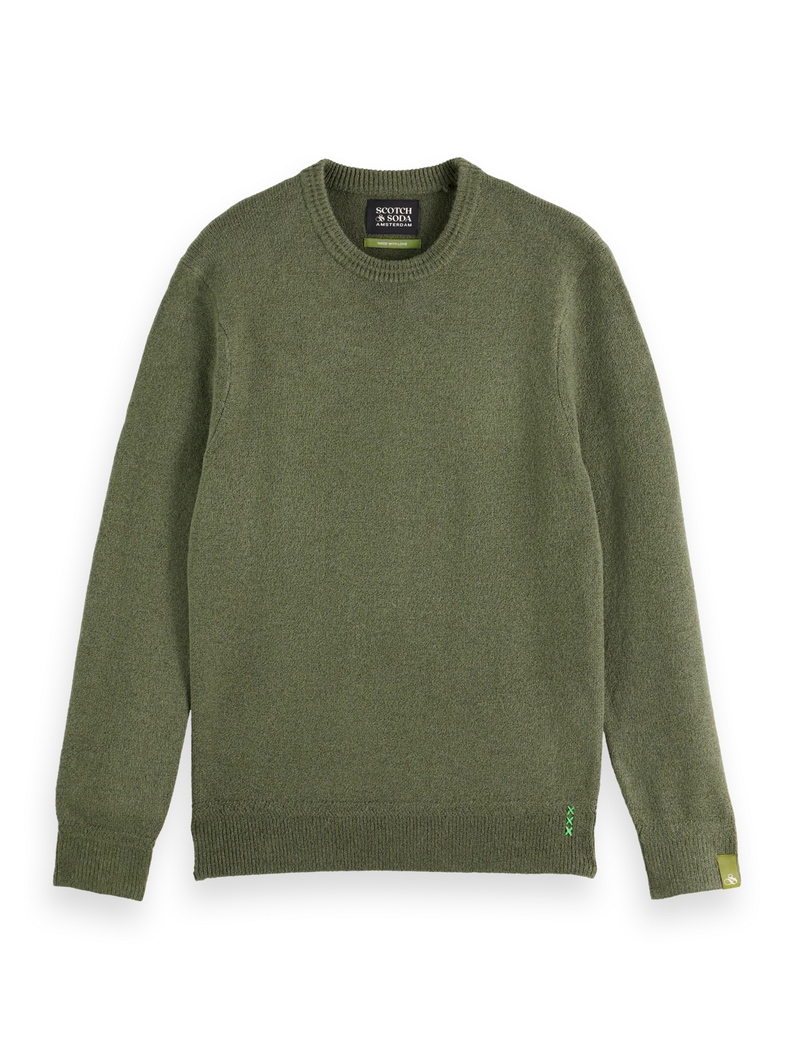 SCOTCH & SODA - Soft Knit Crew Neck in Thyme